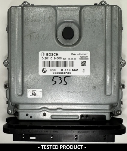 8573562 0281019686 calculateur moteur BMW 2.0 Diesel DDE8573562