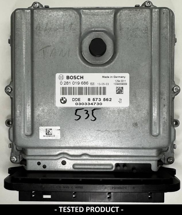 8573562 0281019686 centralina motore BMW 2.0 Diesel DDE8573562