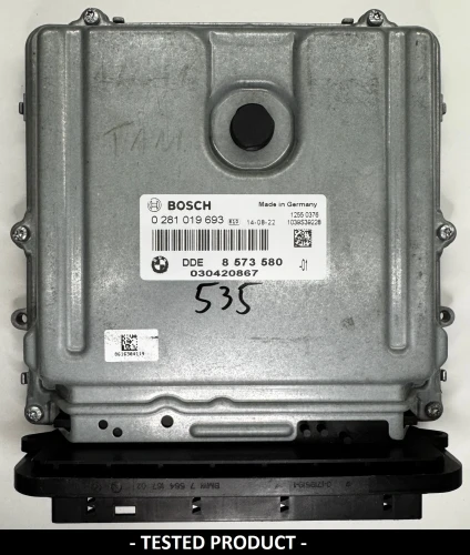 8573580 0281019693 centralina do motor BMW 2.0 Diesel DDE8573580