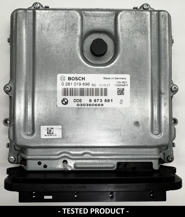 8573581 0281019696 calculateur moteur BMW 2.0 Diesel DDE8573581