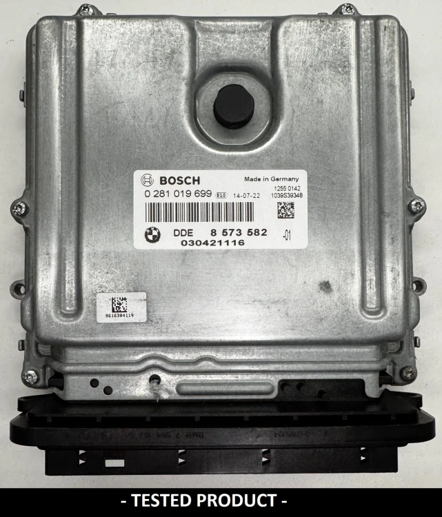 8573582 0281019699 sterownik silnika BMW 2.0 Diesel DDE8573582