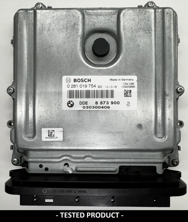 8573900 0281019754 sterownik silnika BMW 2.0 Diesel DDE8573900