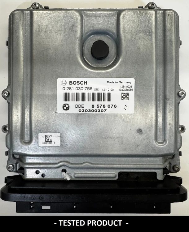 8578076 0281030756 calculateur moteur BMW 2.0 Diesel DDE8578076