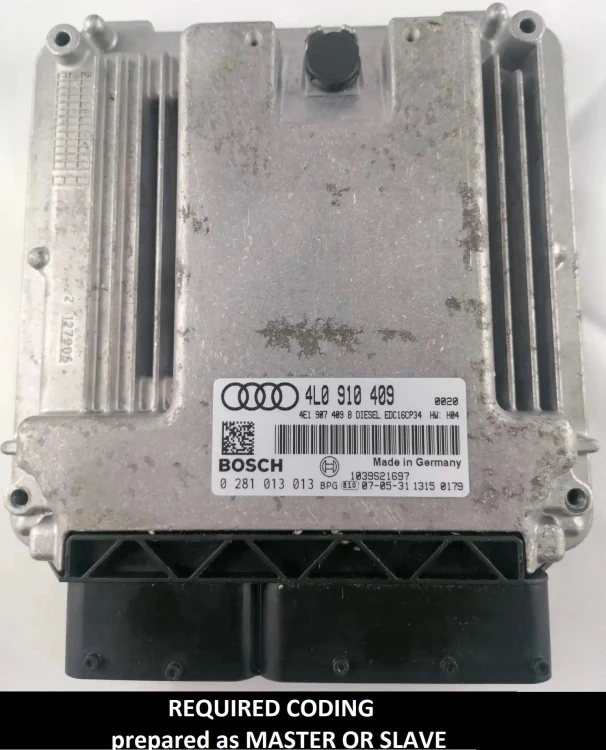 4L0910409 0281013013 calculateur master / slave Audi Q7 4.2 TDI V8