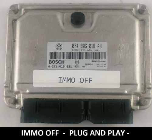 0281010681 074906018AH calculateur moteur Bosch VW T4 / LT 2.5 TDI