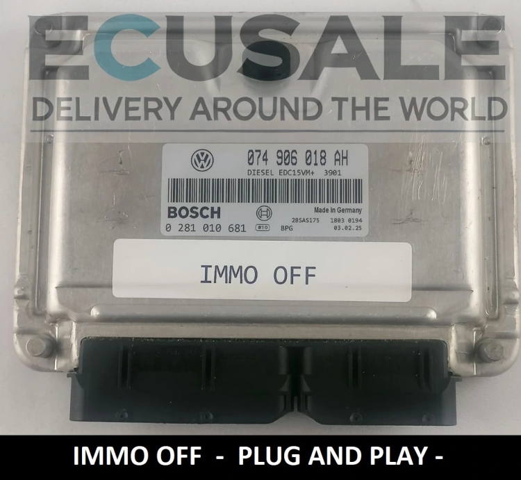 Calculateur moteur 0281010681 074906018AH VW T4 LT 2.5