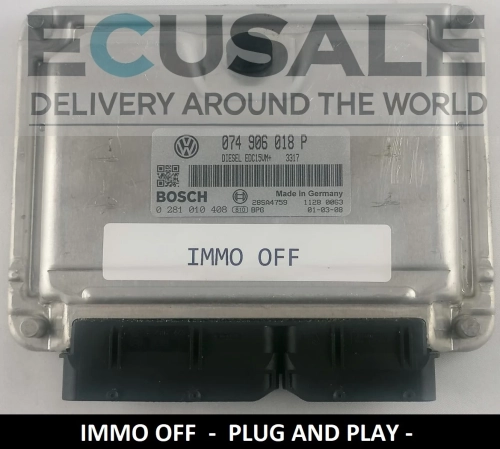 Calculateur moteur 0281010408 Volkswagen Transporter T4 2.5 TDI IMMO OFF