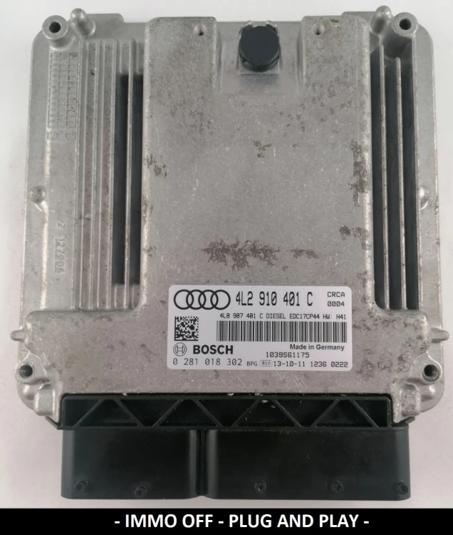 0281018302 4L2910401C Motorsteuergerät Bosch EDC17CP44 Audi Q7 3.0 TDI