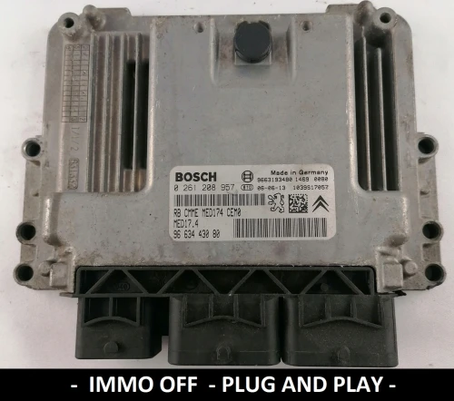0261208957 9663443080 centralina motore Bosch MED17.4 Peugeot Citroën 1.6 IMMO OFF