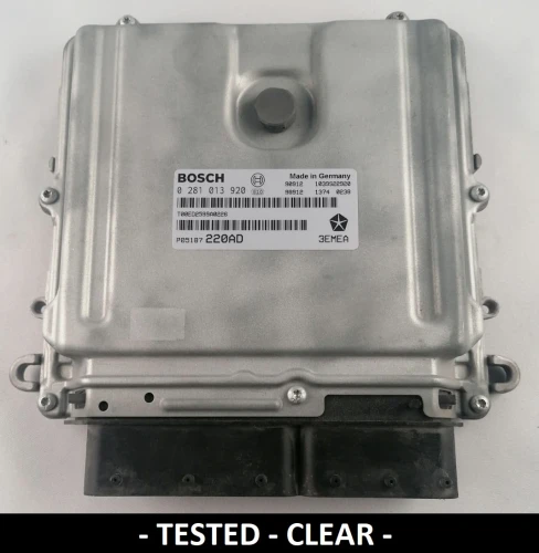 0281013920 P05187220AD centralina do motor Bosch Jeep Grand Cherokee / Commander 3.0 CRD