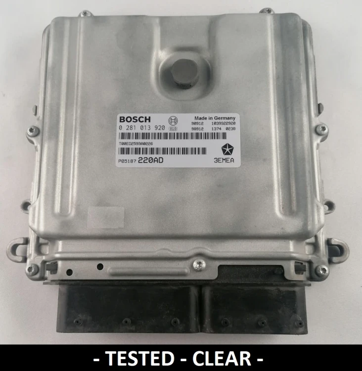0281013920 P05187220AD calculateur moteur Bosch Jeep Grand Cherokee / Commander 3.0 CRD