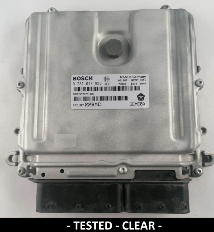 0281013922 P05187226AC calculateur moteur Bosch Jeep Grand Cherokee / Commander 3.0 CRD