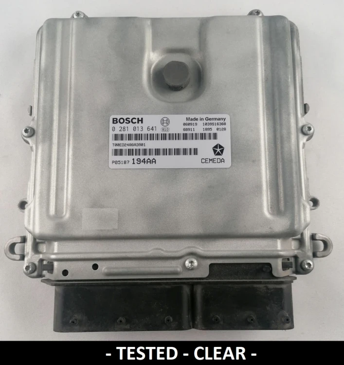 0281013641 P05187194AA calculateur moteur Bosch Jeep Grand Cherokee / Commander 3.0 CRD