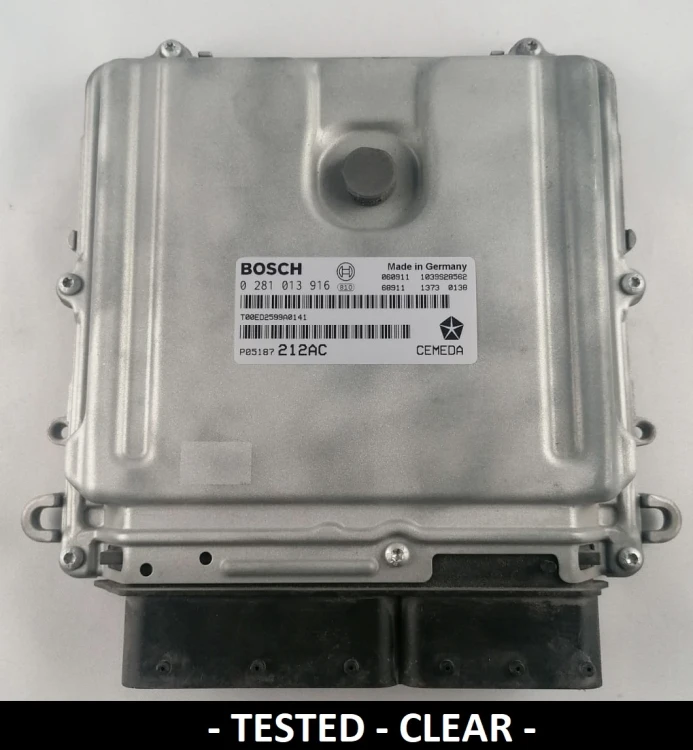 0281013916 P05187212AC calculateur moteur Bosch Jeep Grand Cherokee / Commander 3.0 CRD