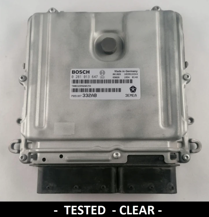0281013647 P05187332AB Motorsteuergerät Bosch Jeep Grand Cherokee / Commander 3.0 CRD