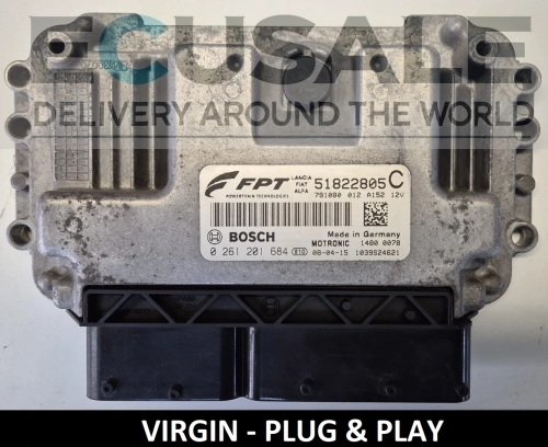 Calculateur moteur fiat grande punto 0261201684 51822805C 1.2 8V immo off