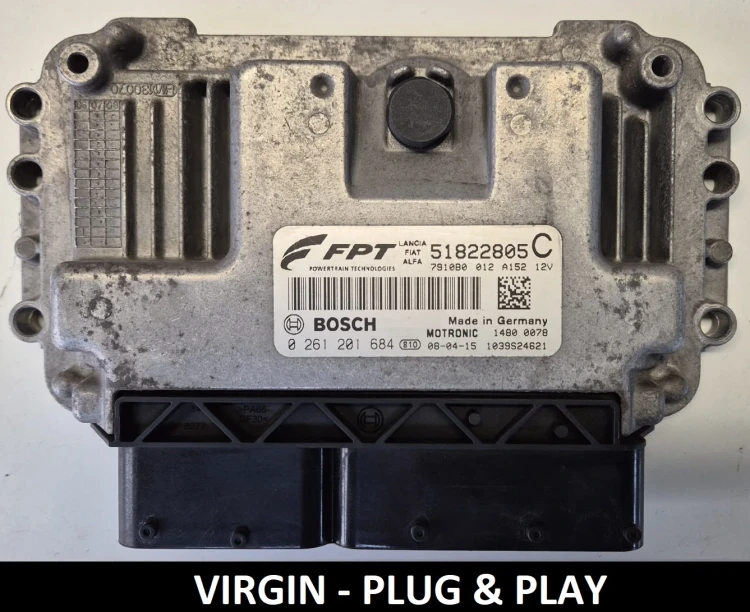51822805C 0261201684 centralina motore Bosch Fiat Punto 1.2 8V