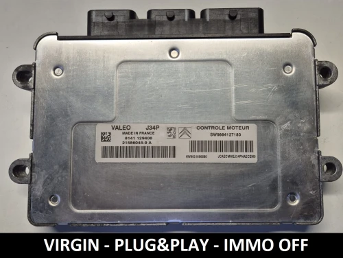 9664127180 21586048-9A calculateur moteur Valeo J34P Peugeot Citroën IMMO OFF