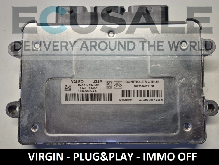 ecu SW9664127180 J34P 21586048-9A CITROEN C2 PEUGEOT 206 CALCULATEUR
