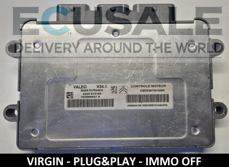 ECU engine controller CITROEN 9675916480 V34.1 V29009427A   .webp