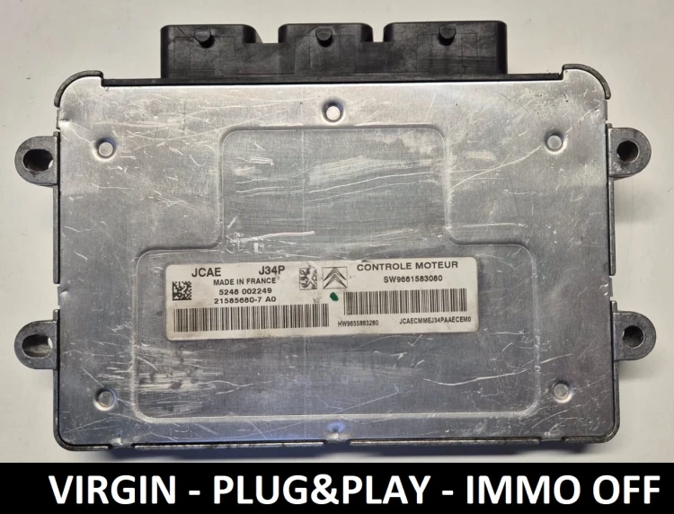 9661583080 21585680-7 centralina motore Valeo J34P Peugeot Citroën IMMO OFF