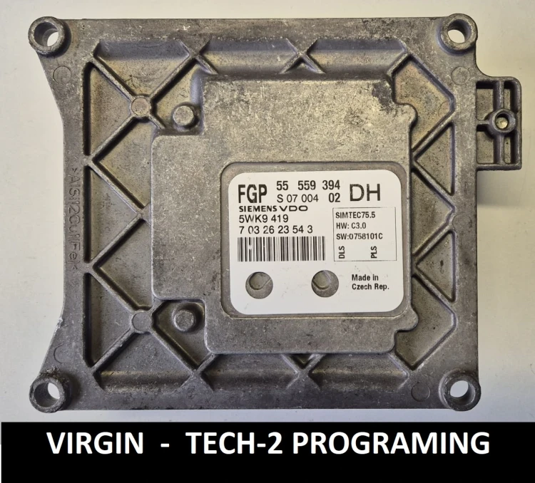 55559394 DH 5WK9419 Motorsteuergerät Siemens Opel Astra H / Zafira B 1.6 Z16XER Virgin