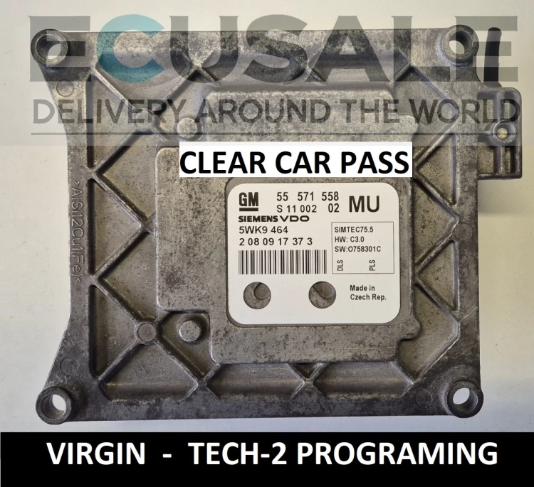 55571558 MU 5WK9464 Calculateur moteur Virgin Opel Astra Zafira Meriva