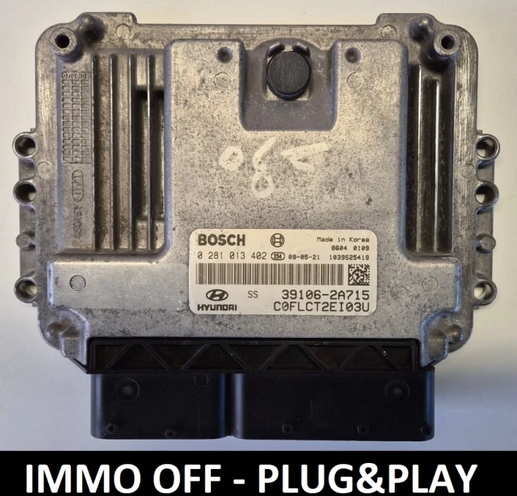 0281013402 39106-2A715 Motorsteuergerät Bosch Hyundai i30 1.6