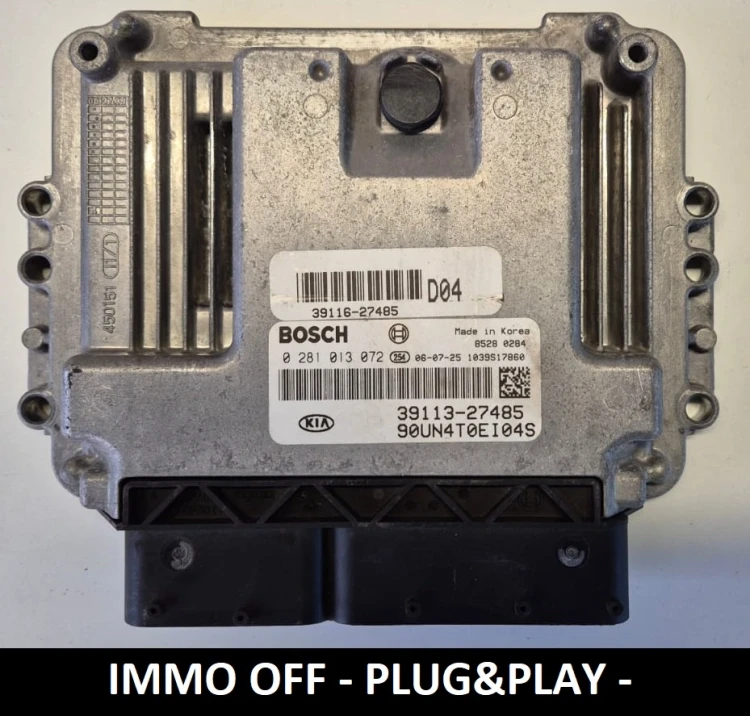0281013072 39116-27485 sterownik silnika Bosch Kia Carens 2.0