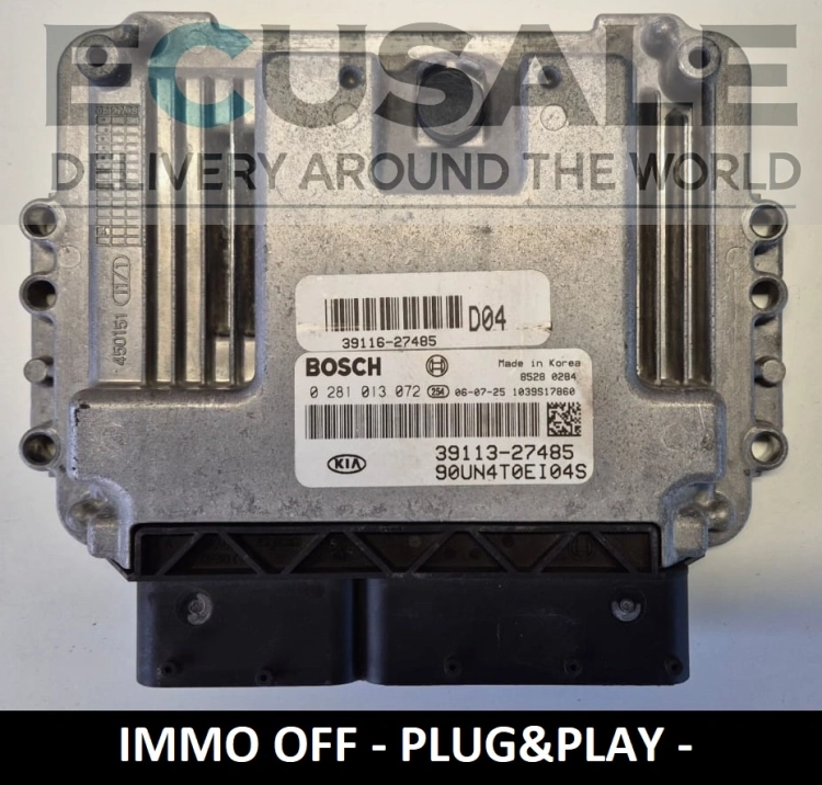 ecu controller for KIA CARENS 2.0 0281013072 39116-27485 3911627485.webp