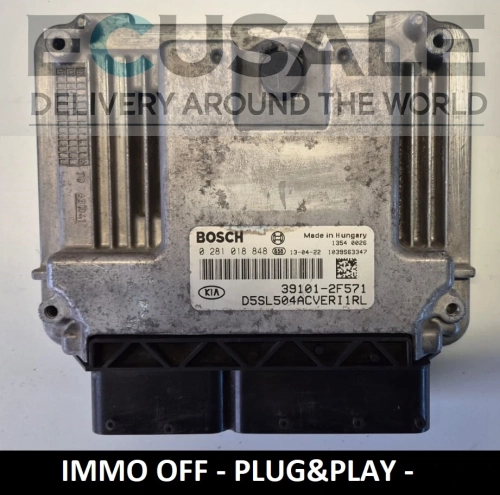 0281018848 39101-2F571 Calculateur moteur IMMO OFF Plug &amp;amp;amp; Play Kia Sportage 2.0 CRDi