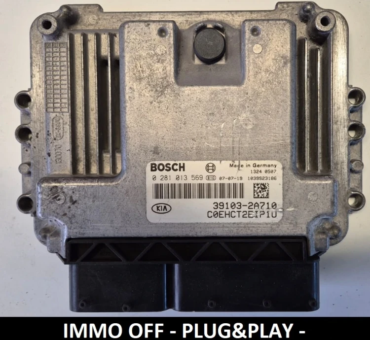 centralita de motor Bosch 0281013569 39103-2A710 do Kia Ceed I 1.6 CRDi IMMO OFF