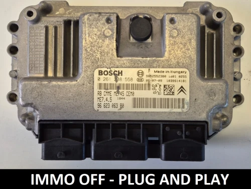 0261208558 9662306380 calculateur moteur Bosch ME7.4.5 Peugeot Citroën IMMO OFF
