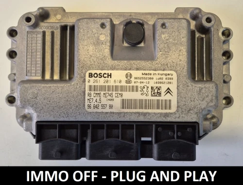 IMMO OFF PEUGEOT 307 0261201610 9664255780 ME7.4.5 calculateur