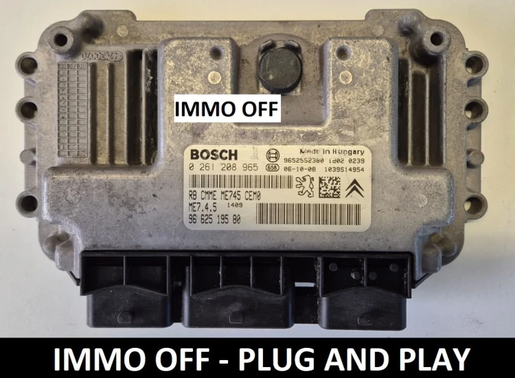 calculateur moteur PEUGEOT 207 CITROEN C3 0261208965 9662519580 ME7.4.5