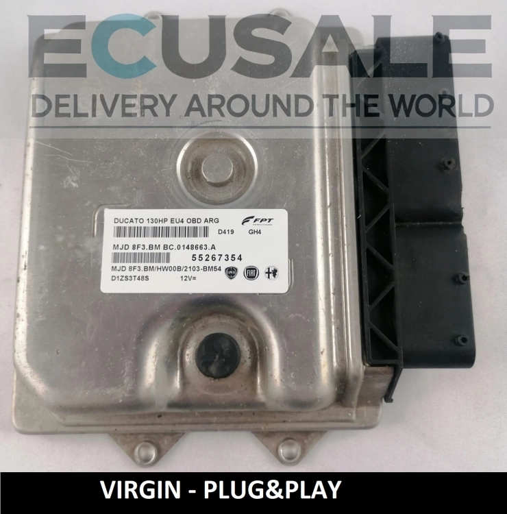 Calculateur moteur VIRGIN Fiat Ducato 2.3 55267354 MJD8F3.BM Euro 4 Plug and Play – prêt à l’installation
