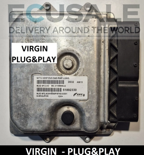 Calculateur 51892330 MJD8F2A3 pour Alfa Romeo MiTo 1.3 – calculateur VIRGIN Plug and Play – sans programmation