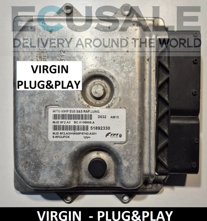Centralita 51892330 MJD8F2A3 para Alfa Romeo MiTo 1.3 – VIRGIN Plug and Play – sin necesidad de programación