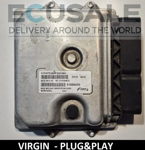 Calculateur moteur Fiat Punto 1.3 51896809 MJD8F2.G4 Euro 5 Plug-Play – Prêt à être installé