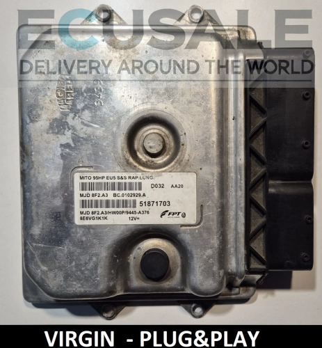 Centralita 51871703 MJD8F2A3 para Alfa Romeo MiTo 1.3 – IMMO OFF, Plug and Play, probada