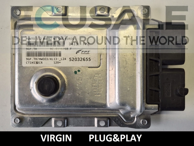 Calculateur moteur FIAT PUNTO PANDA 1.2 52032655 9GF.TH plug and play