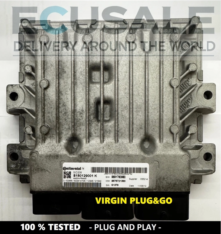 calculateur de moteur ECU S180129001K  SID208