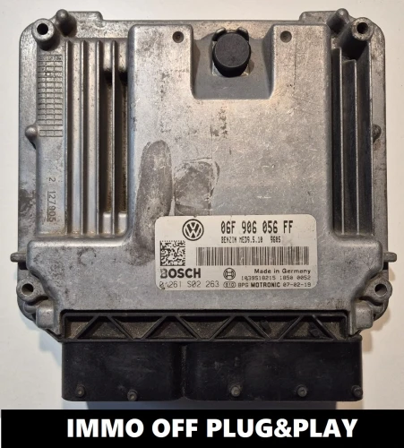 0261S02263 06F906056FF calculateur moteur Bosch VW Passat / Jetta 2.0 FSI